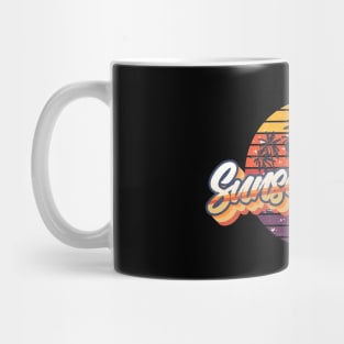 Retro Sunset Strip Mug